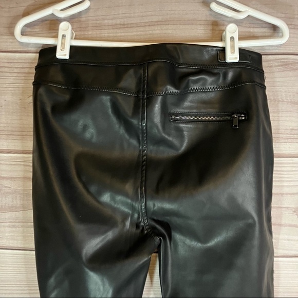 Blank NYC Light my Fire Faux Leather Pull on Pants with Red Stripes - Picture 9 of 12